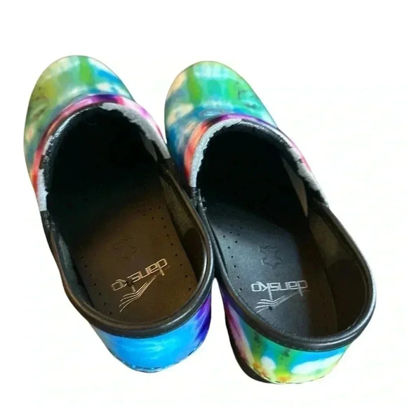 Dansko Peace Love Tye Dye Clogs - Picture 3 of 7
